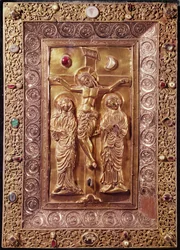 Calvário, c.1228 (aplica-se prata e granada)